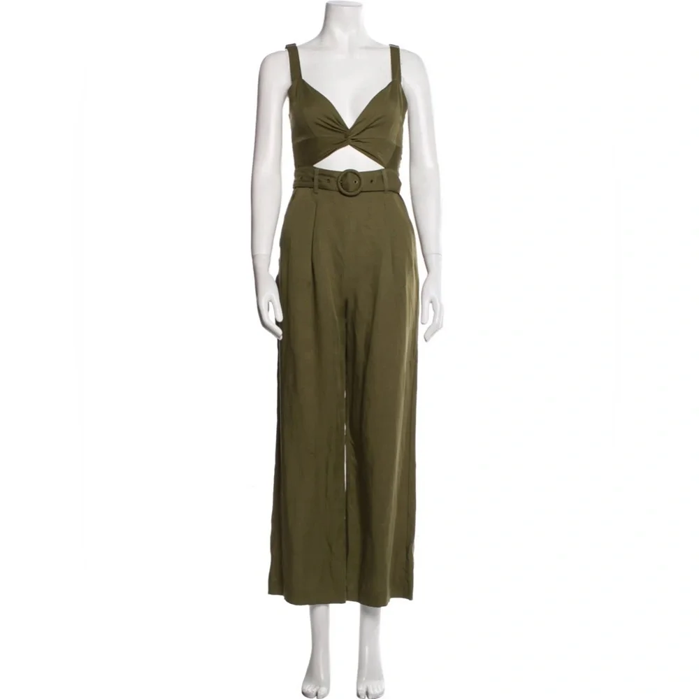 Tularosa / Kimi jumpsuit in green cutout army green small - Picture 3 of 6